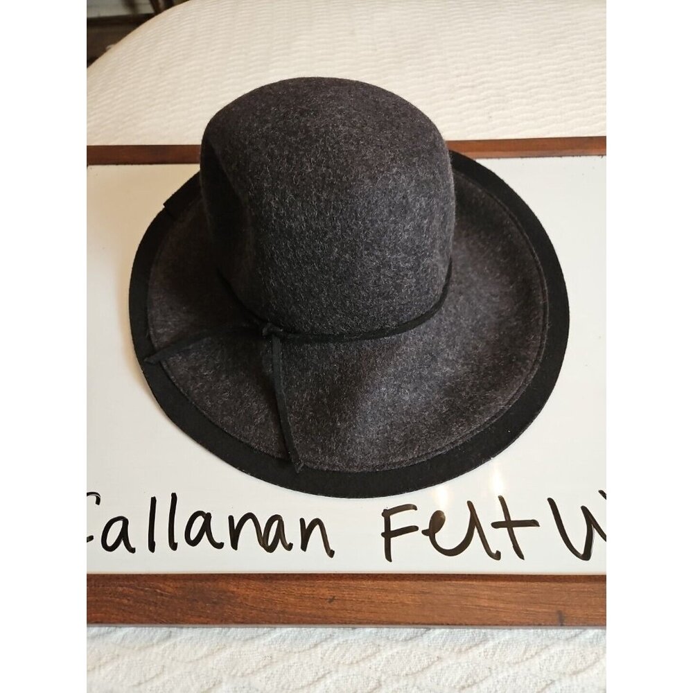 Callanan Black Felt Wool Pret A Porter Hat 22” To 24”
